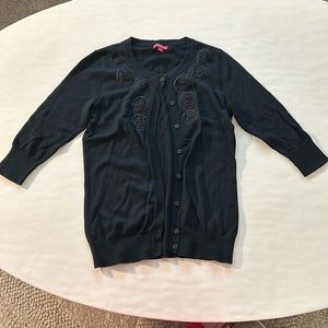 Black cardigan